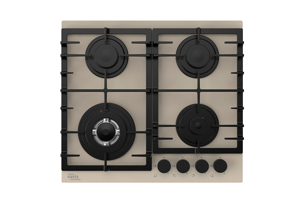 Газовая варочная поверхность Oasis P-SDI бежевая