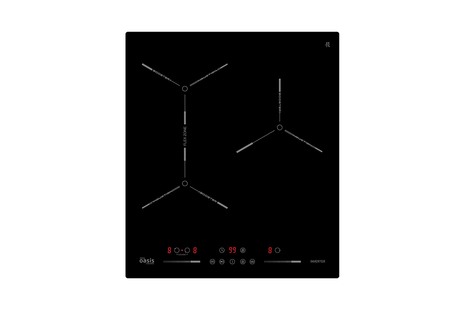 Индукционная варочная поверхность Oasis P-EBG черная