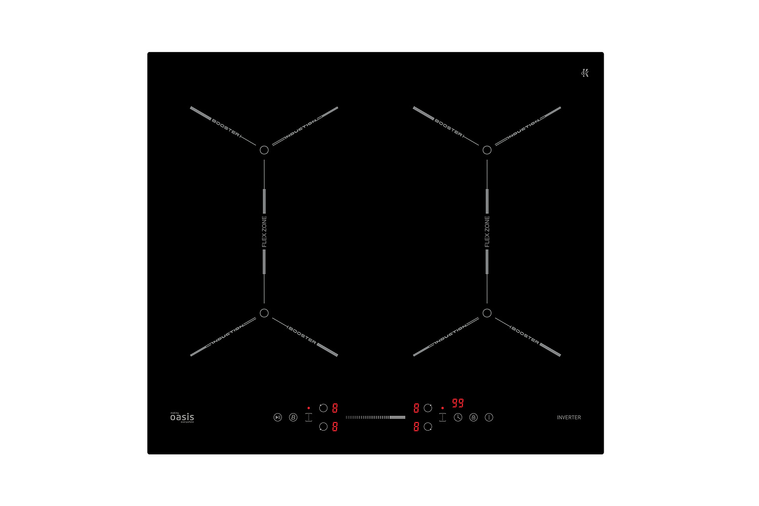 Индукционная варочная поверхность Oasis P-EIGD черная