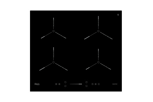 Индукционная варочная поверхность Oasis P-ENGD черная