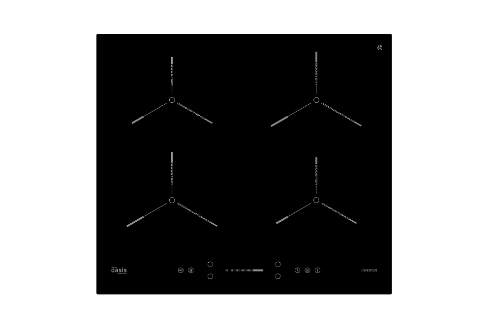 Индукционная варочная поверхность Oasis P-ENGD черная