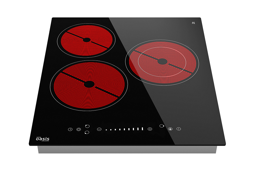 Электрическая варочная панель Oasis P-3SB черная