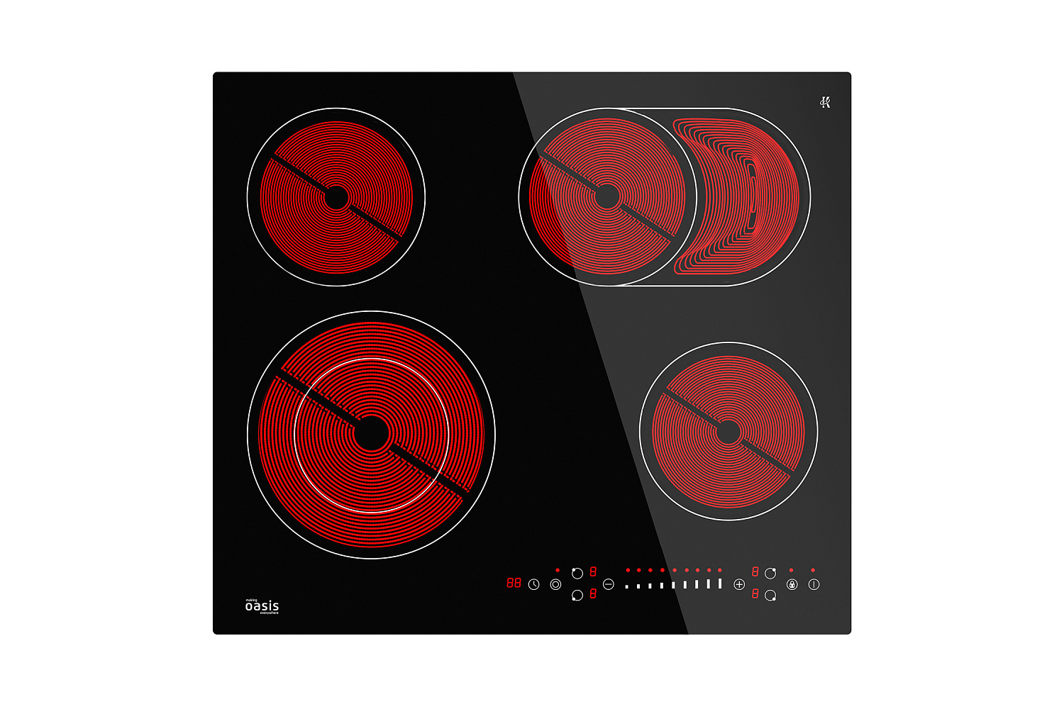 Электрическая варочная панель Oasis P-SBU черная