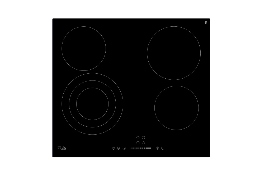 Электрическая варочная панель Oasis P-STB черная