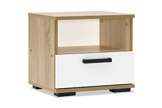 Тумба прикроватная Санса дуб сонома / белый