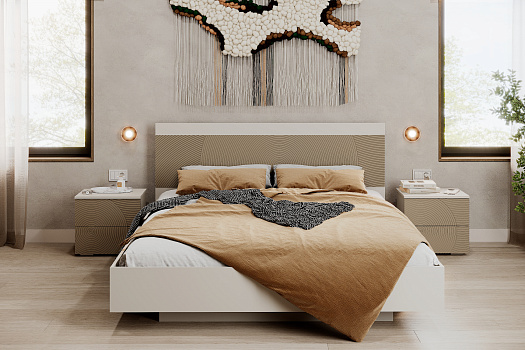 Спальня №1 Атлантис кашемир / матовая флан