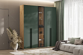 Комплект шкафов Норд №5 дуб крафт / изумрудный