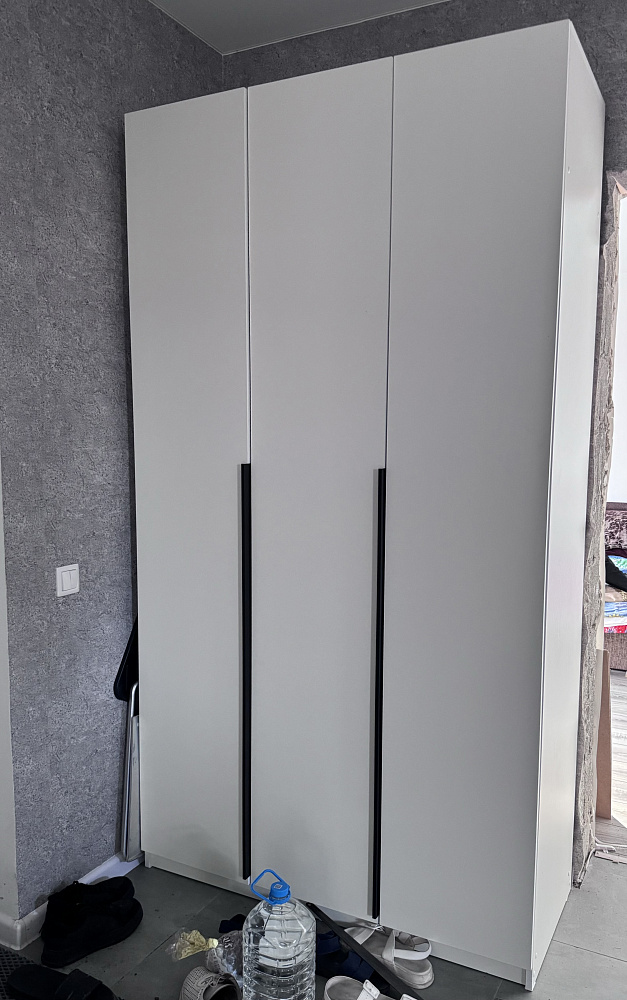 Шкаф 3-х створчатый Тивина графит серый