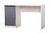 Стол компьютерный Копенгаген со створкой белый / серый графит