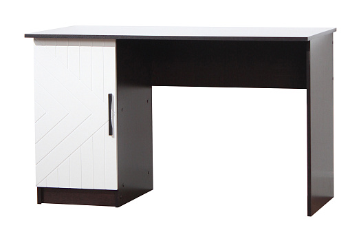 Стол компьютерный Копенгаген со створкой венге / белый матовый