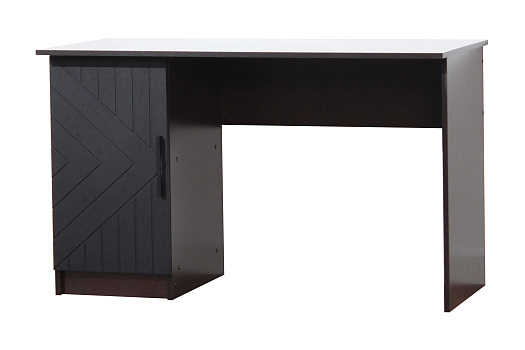 Стол компьютерный Копенгаген со створкой венге / черный матовый