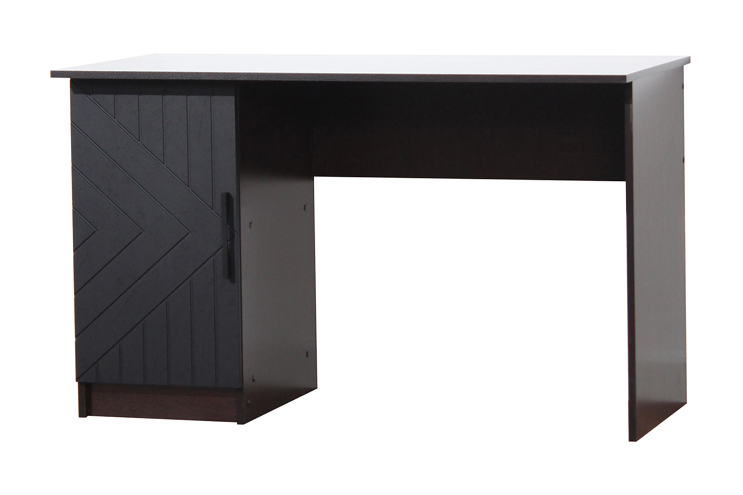 Стол компьютерный Копенгаген со створкой венге / черный матовый