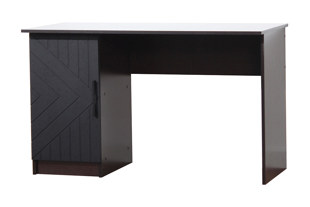 Стол компьютерный Копенгаген со створкой венге / черный матовый