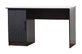 Стол компьютерный Копенгаген со створкой венге / черный матовый