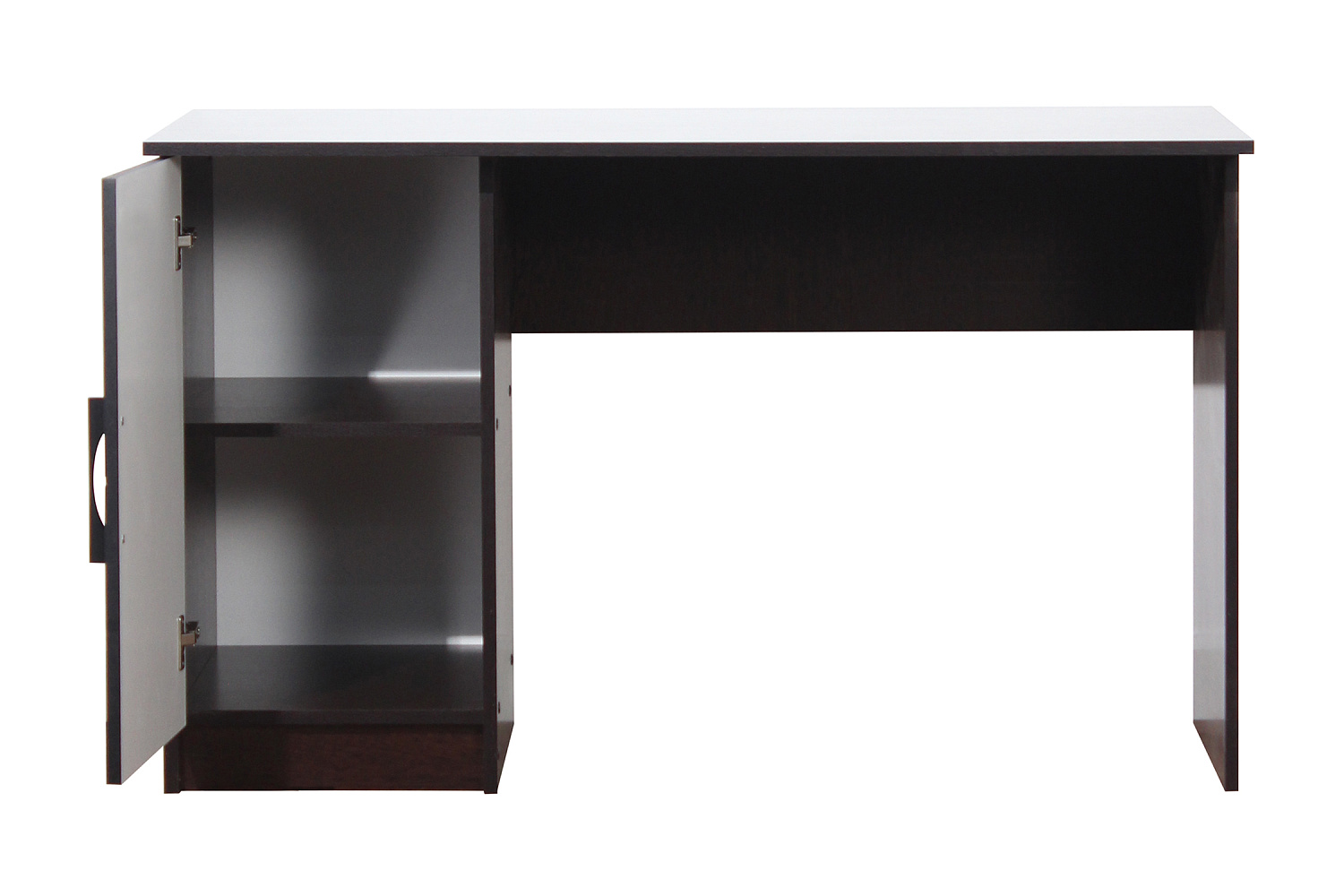 Стол компьютерный Копенгаген со створкой венге / черный матовый