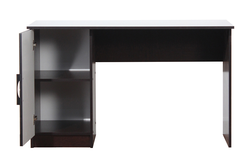 Стол компьютерный Копенгаген со створкой венге / черный матовый