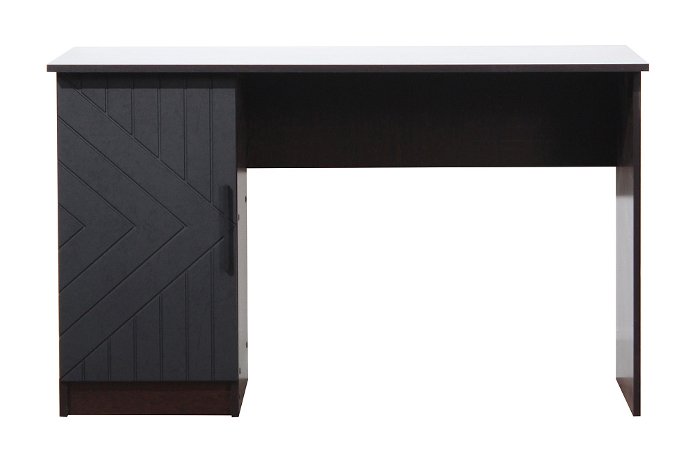 Стол компьютерный Копенгаген со створкой венге / черный матовый
