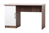 Стол компьютерный Копенгаген со створкой дуб самдал / белый матовый