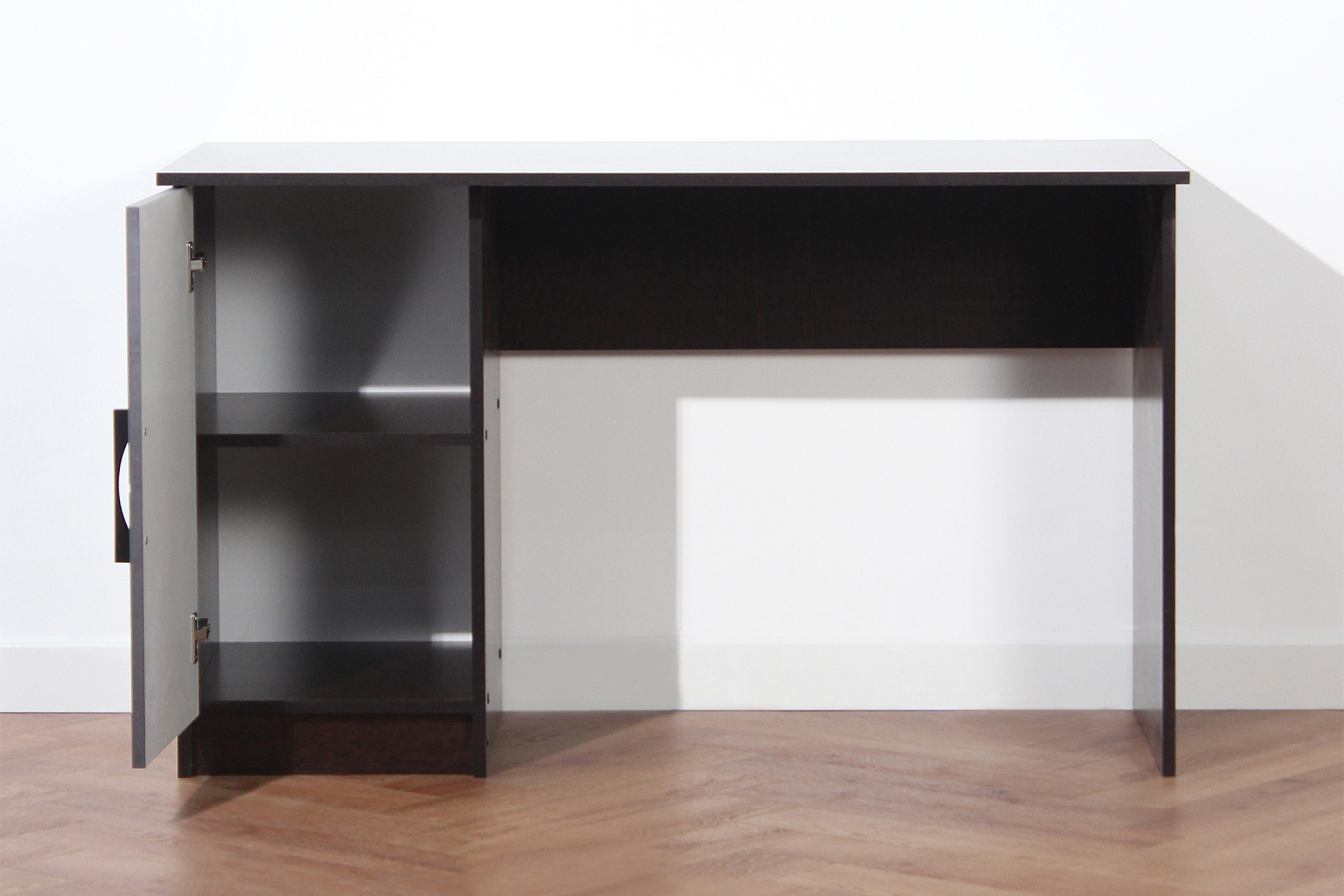 Стол компьютерный Копенгаген со створкой венге / серый графит