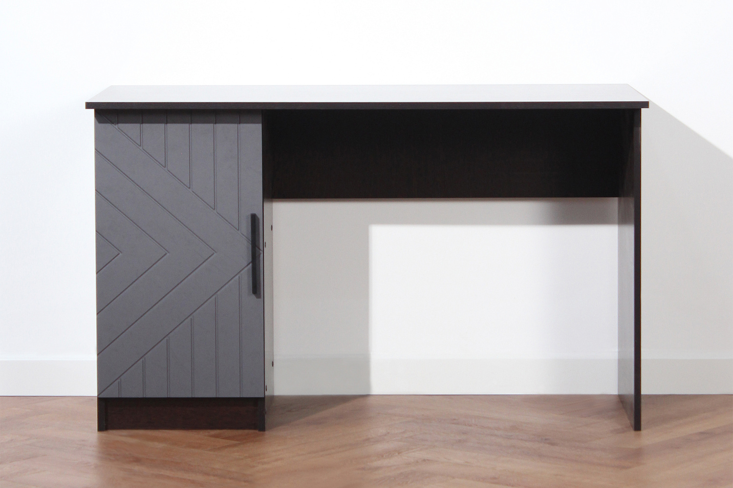 Стол компьютерный Копенгаген со створкой венге / серый графит