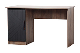 Стол компьютерный Копенгаген со створкой дуб самдал / черный матовый
