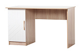Стол компьютерный Копенгаген со створкой сонома / белый матовый
