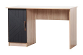 Стол компьютерный Копенгаген со створкой сонома / черный матовый
