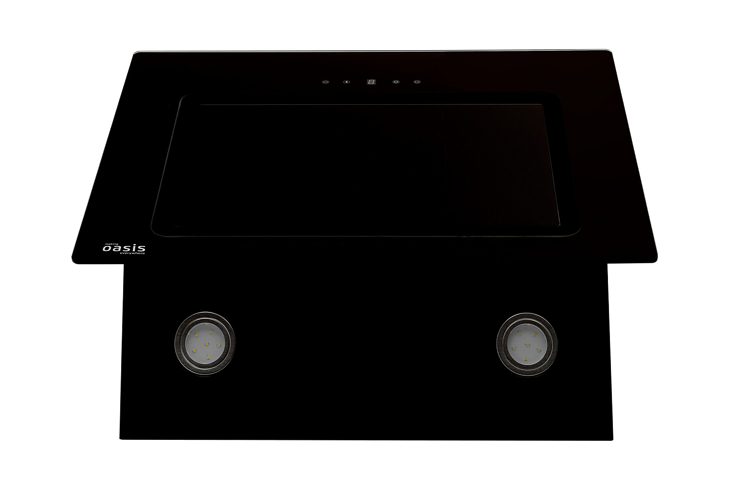 Наклонная вытяжка Oasis NA-60B черная