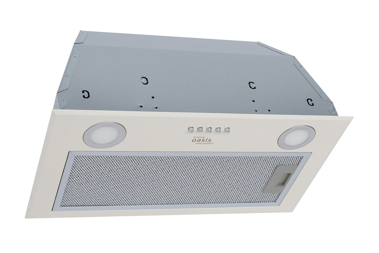 Встраиваемая вытяжка Oasis UM-52I бежевая