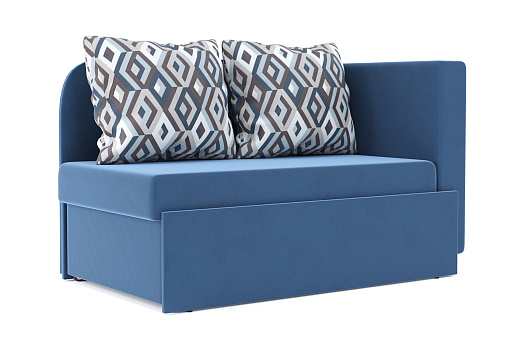 Кушетка Фан синяя / ромб синий