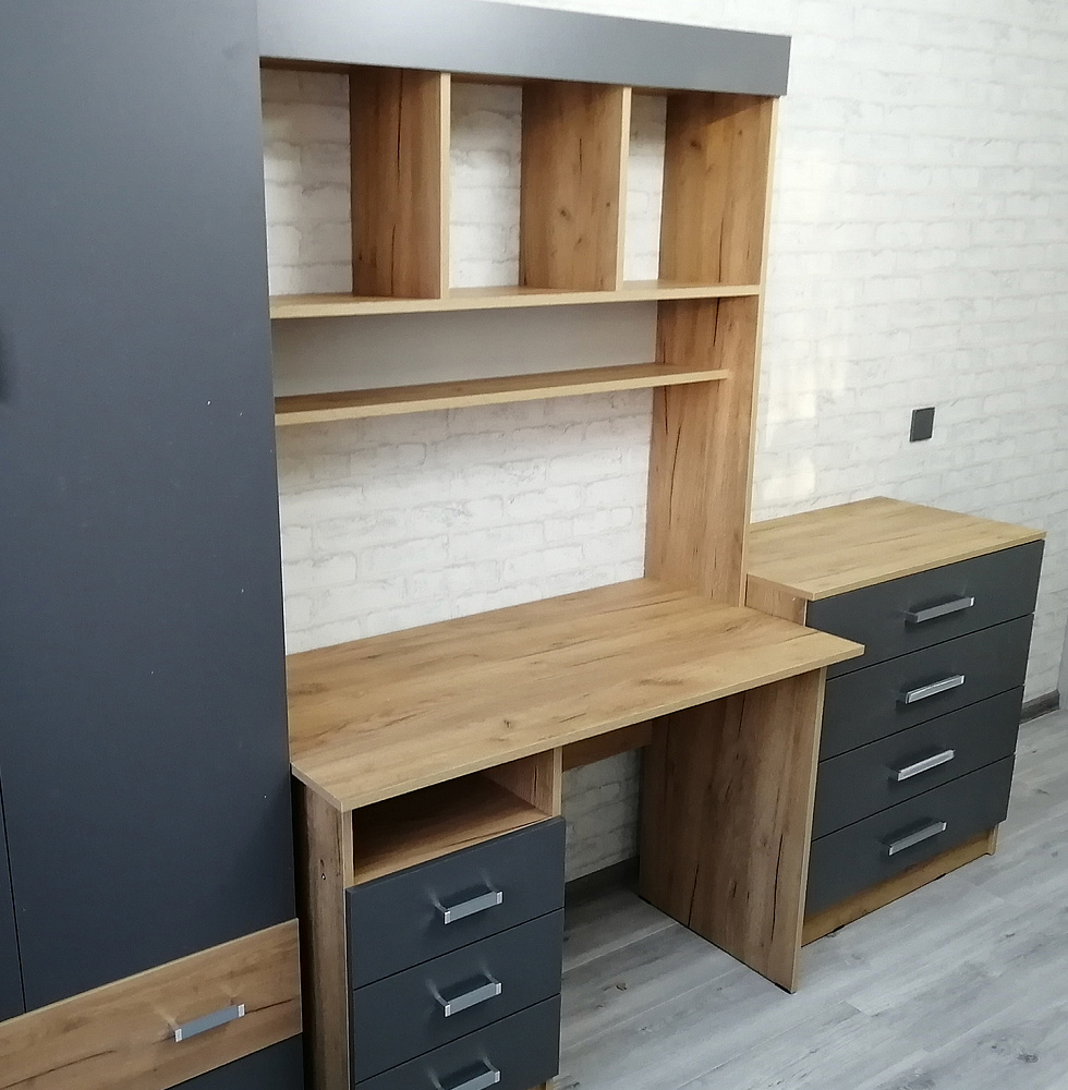 Надстройка Мартина графит / дуб крафт