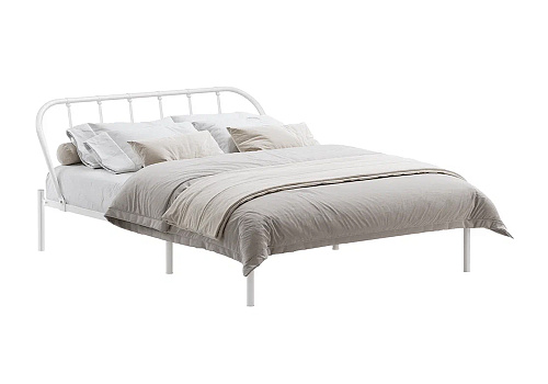 Кровать двуспальная Мира белая