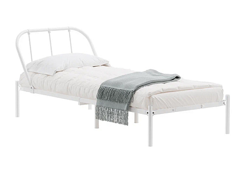 Кровать односпальная Мира белая