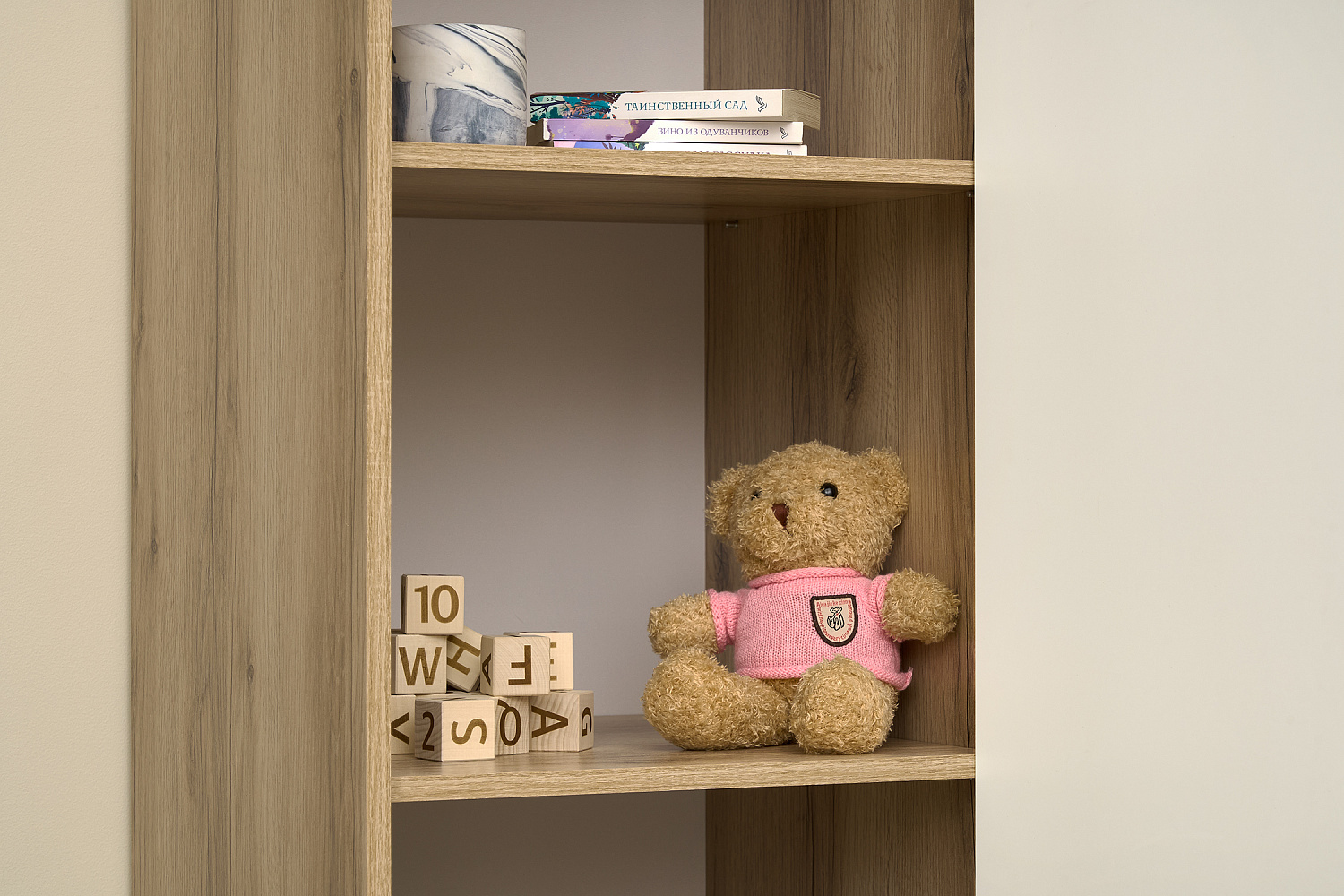 Пенал Киви ШК-01 белый / дуб делано