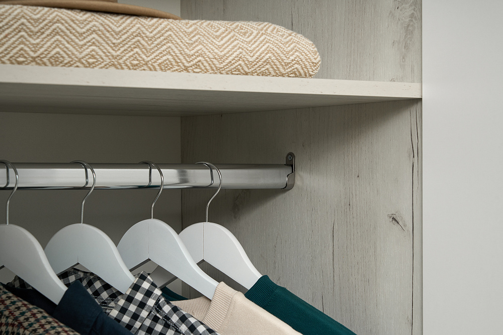 Стенка Сафари дуб крафт белый / матовый белый софт        