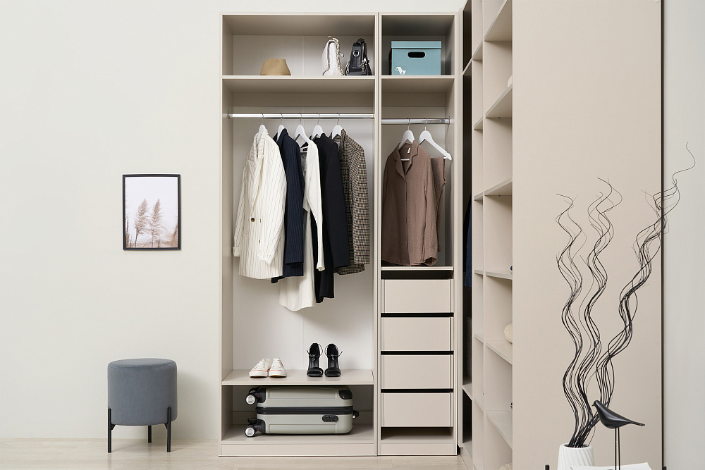 Гардеробная Теларо №3 открытая кашемир