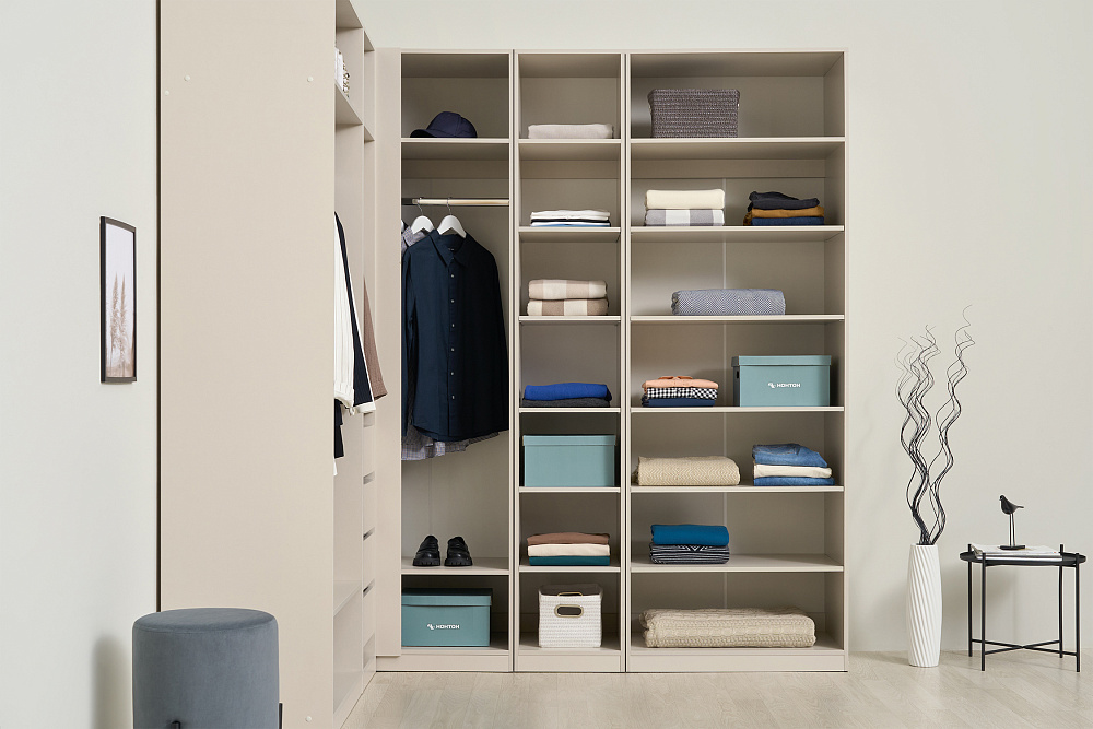 Гардеробная Теларо №3 открытая кашемир