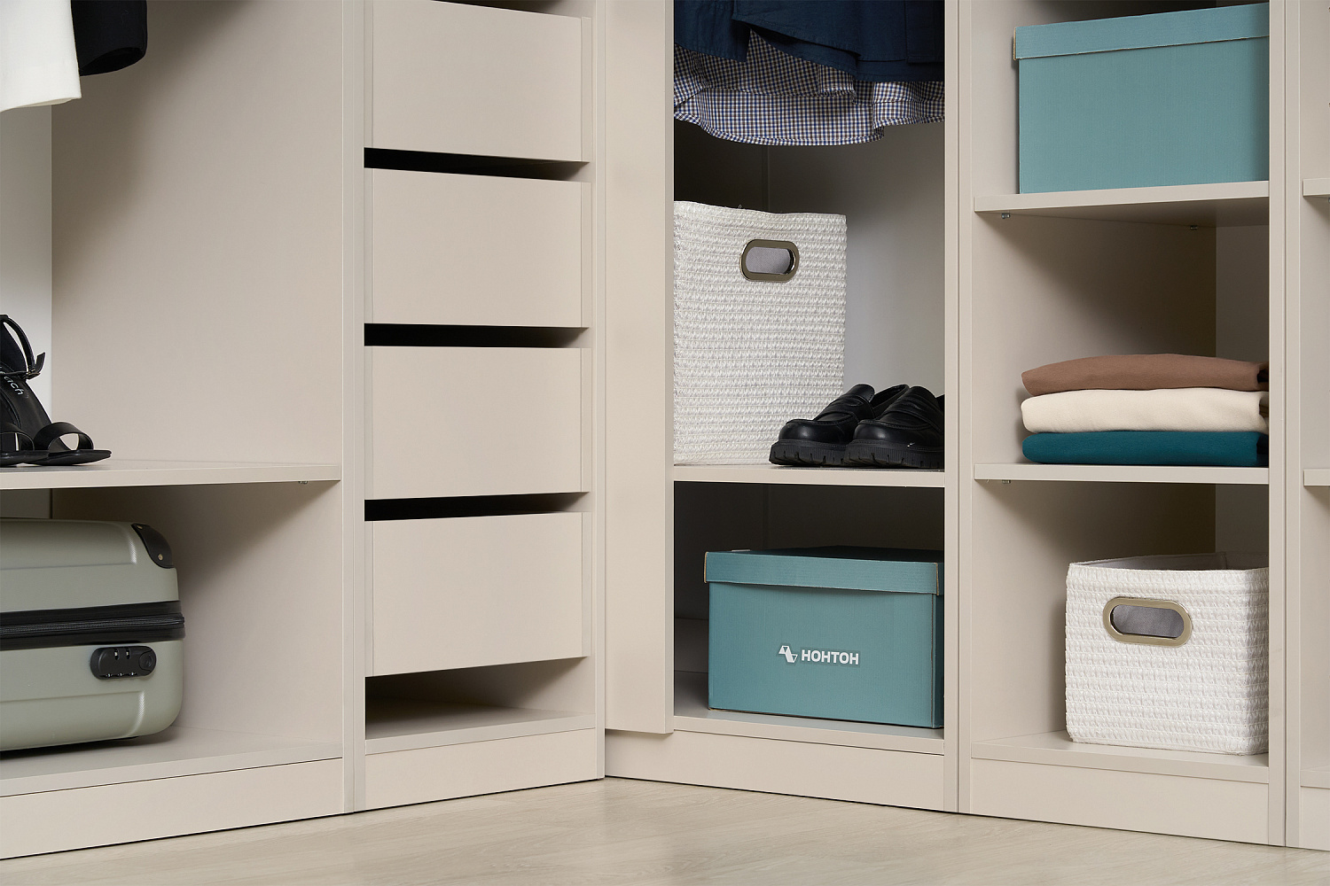 Гардеробная Теларо №3 открытая кашемир