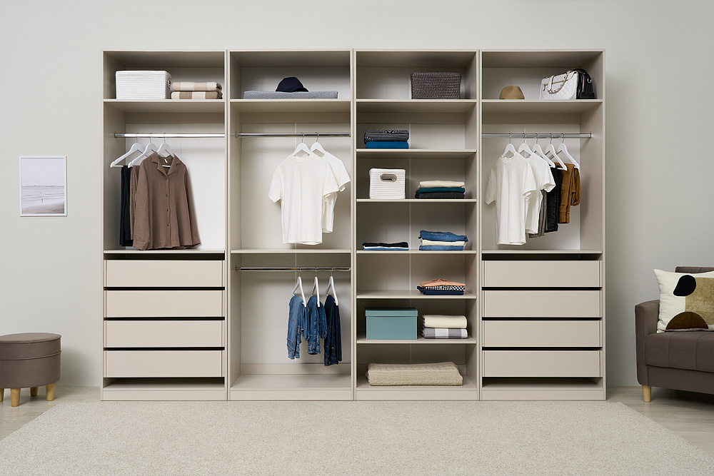 Гардеробная Теларо №2 открытая кашемир