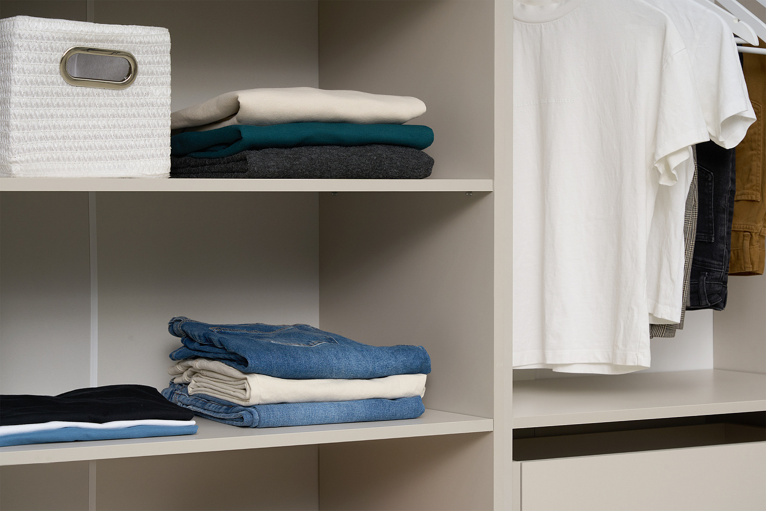 Гардеробная Теларо №2 открытая кашемир