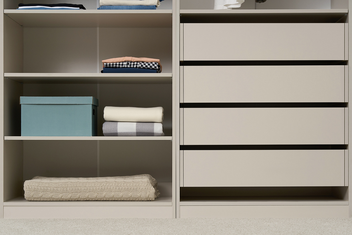 Гардеробная Теларо №2 открытая кашемир