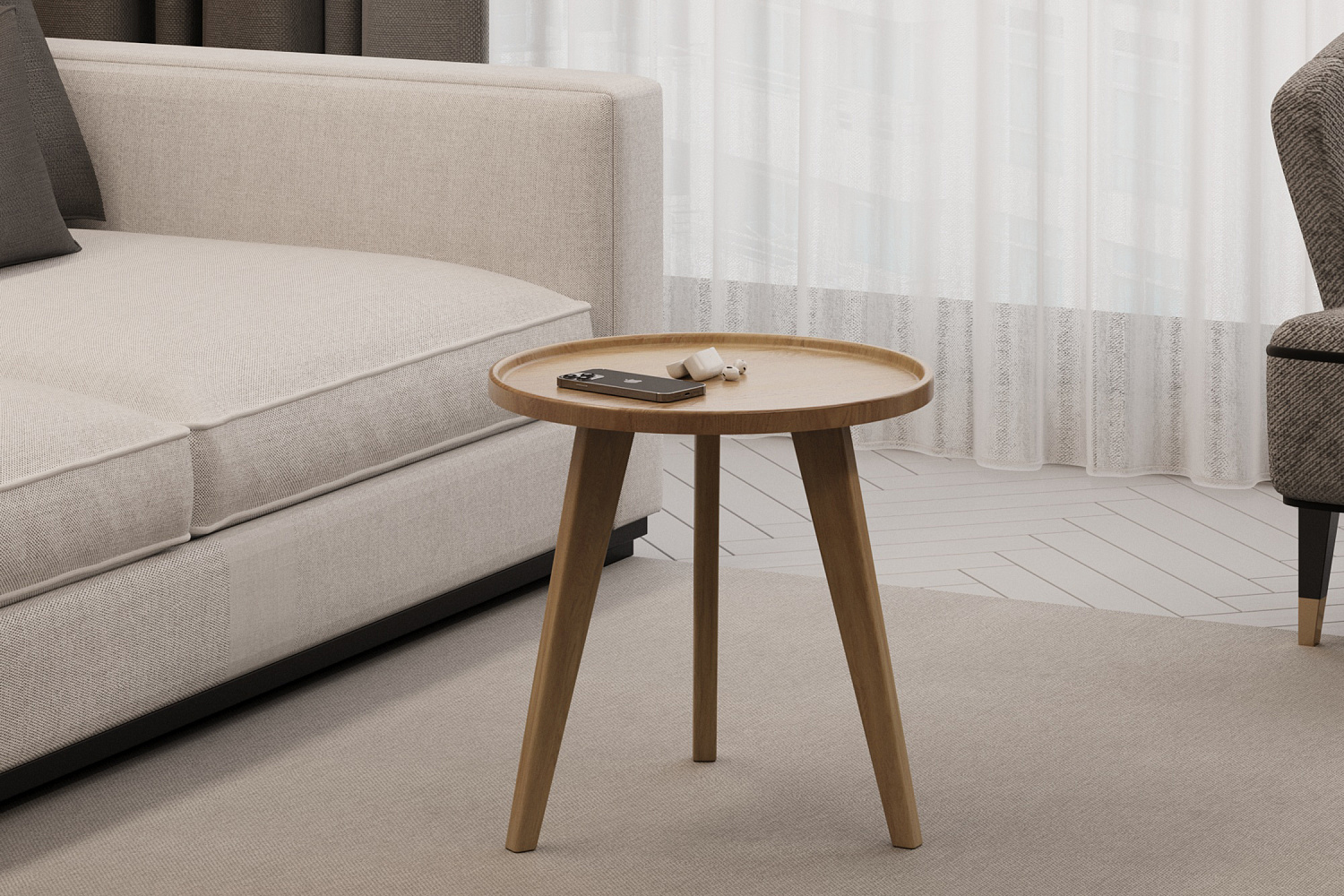 Стол журнальный Полли дуб янтарный