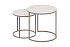Комплект журнальных столов Верона титан / белый глянец