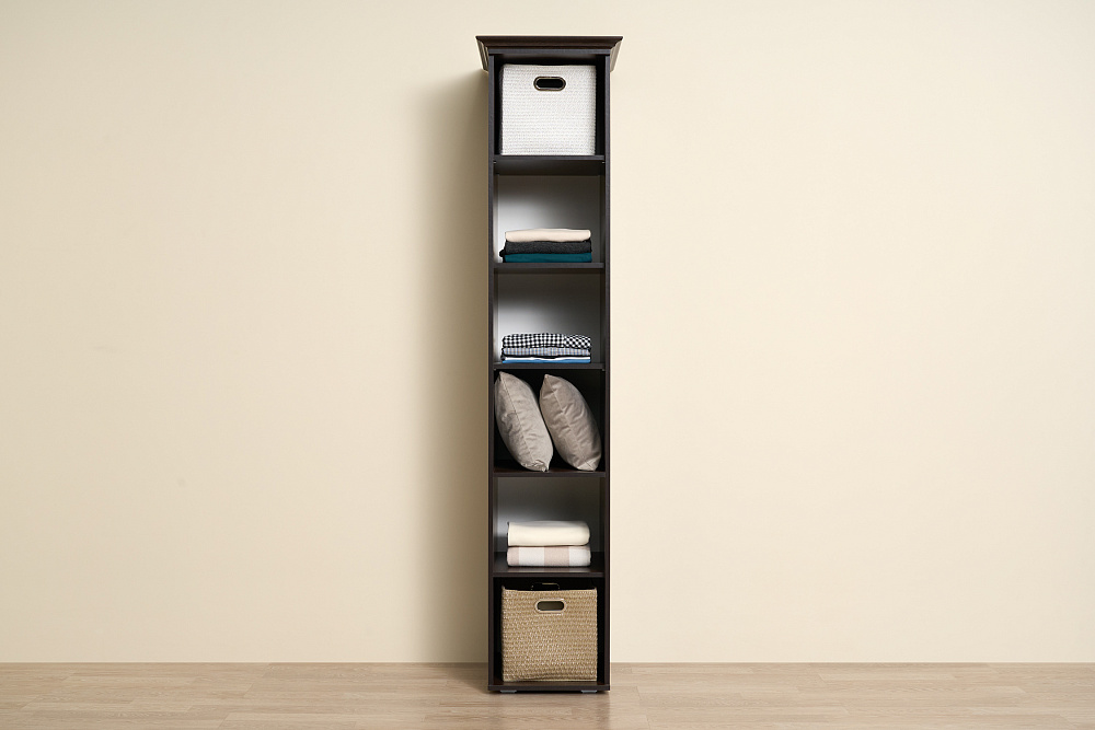 Пенал со стеклом Престиж жемчуг / венге