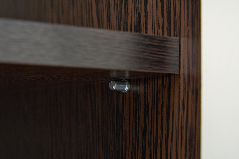 Пенал со стеклом Престиж жемчуг / венге