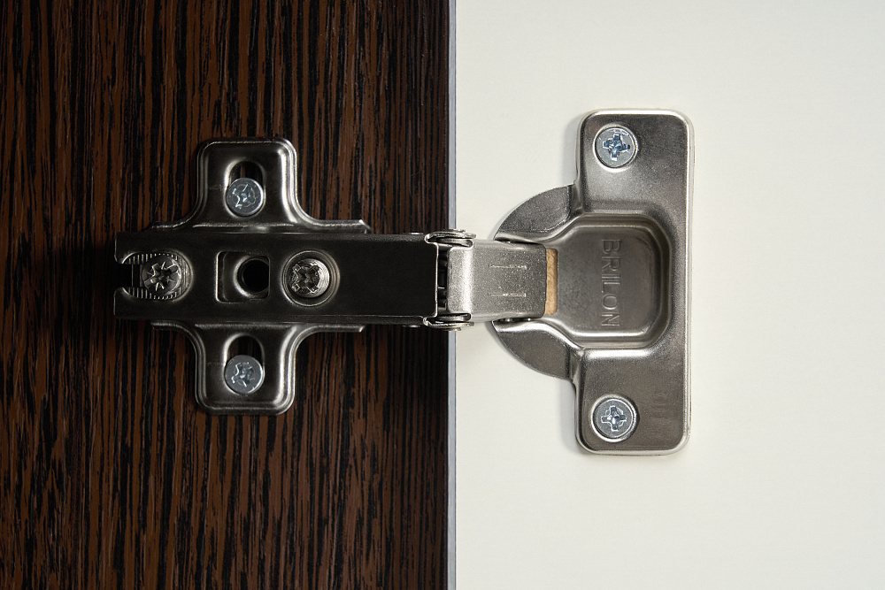 Пенал со стеклом Престиж жемчуг / венге