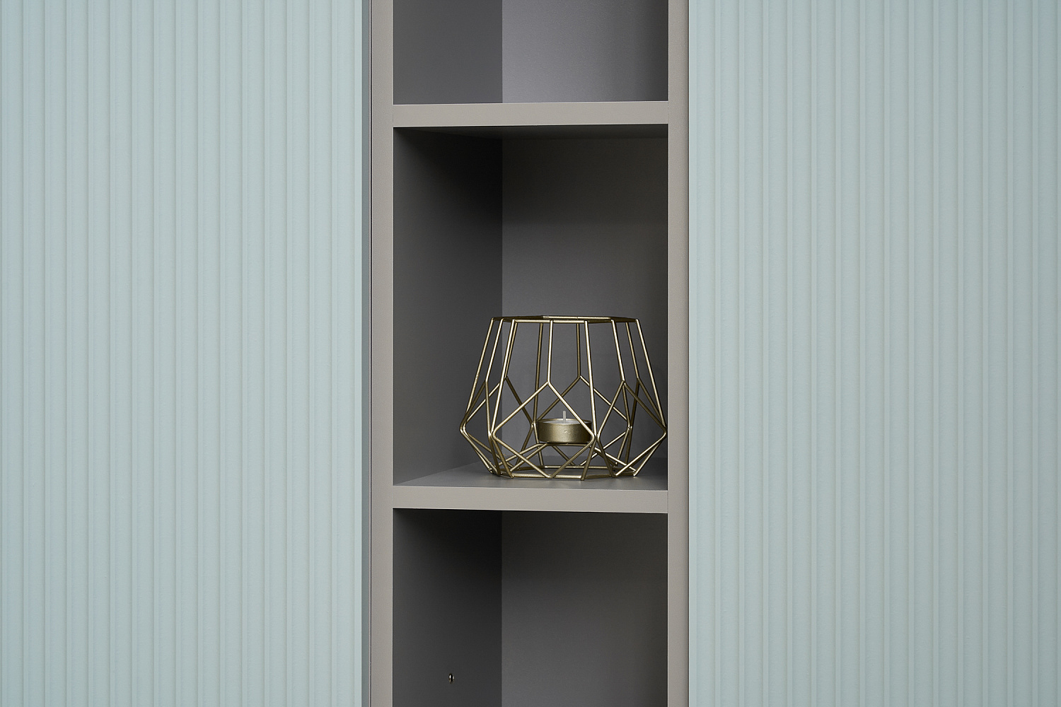 Стенка Сканди серый шифер / грин грей софт  