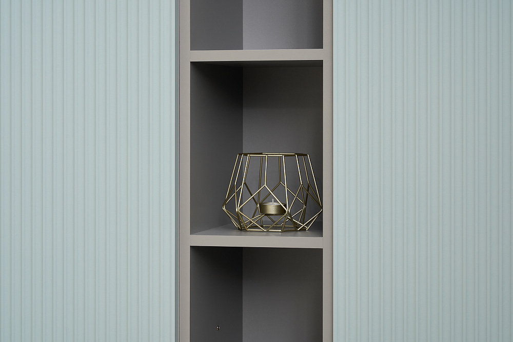 Стенка Сканди серый шифер / грин грей софт  