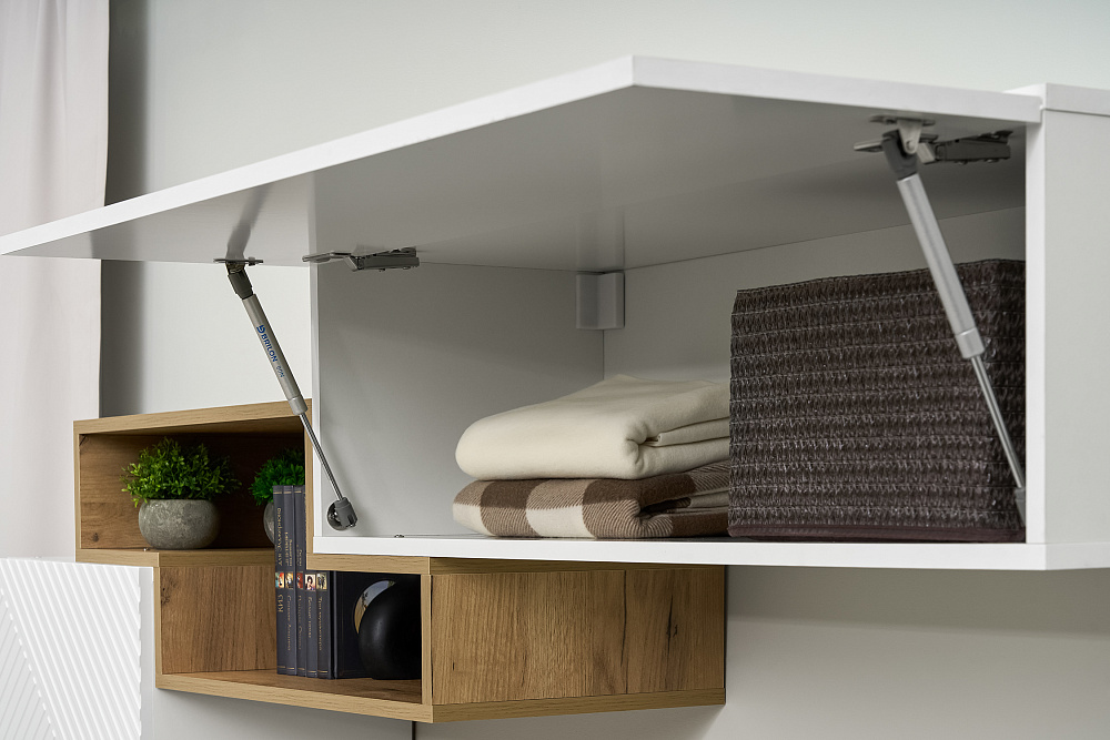 Стенка SkyFree белый / дуб крафт золотой