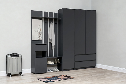 Прихожая Эккервуд Макси графит серый